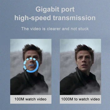 KuWfi 5 Ports Network Switch 100/1000Mbps RJ45 LAN Hub Adapter Half/Full-Duplex Desktop Fast Ethernet Switcher for Home Monitor 2