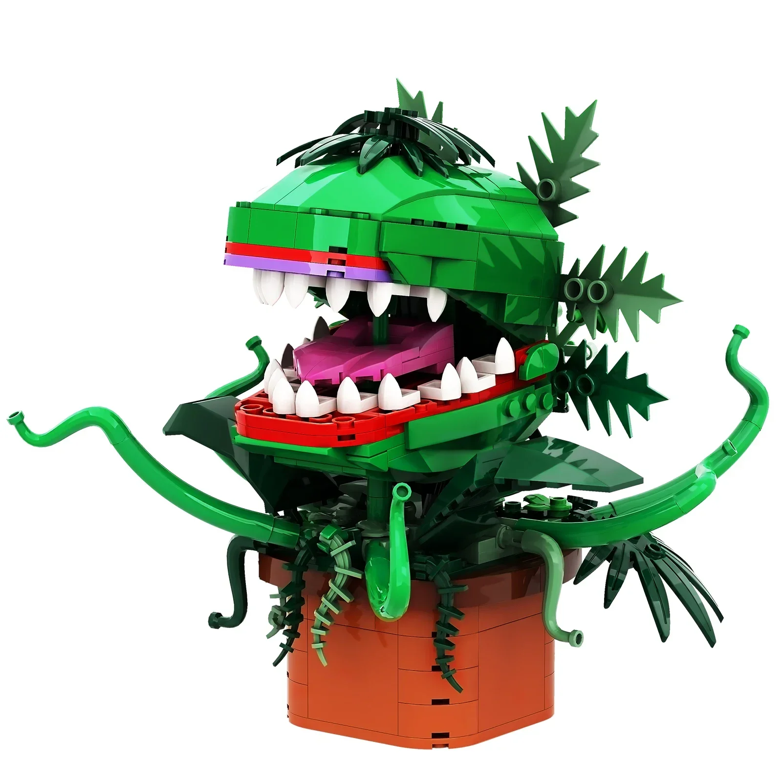 The Little Shop Horror Piranha Flower Plant Model Game Role Con Paper Manual Building Blocks Set Giocattoli Creativi Regali Di Natale Per Bambini