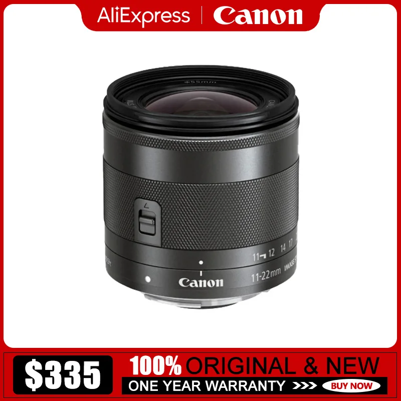 Canon Lente EF-M 11-22mm F4-5.6 IS STM Lens Super Wide-angel APS-C  Mirrorless Camera Zoom Lens For Canon M6 M50 M200