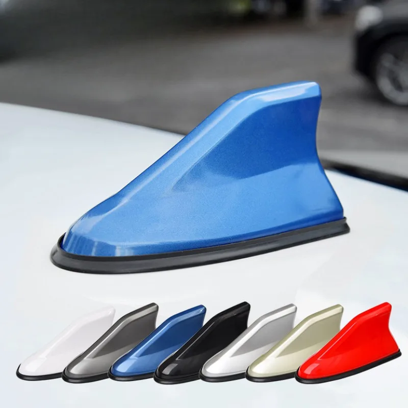 

Universal Car Roof Shark Fin Decorative Aerial Antenna Cover Sticker Base Roof Carbon Fiber Style For BMW/Honda/Toyota