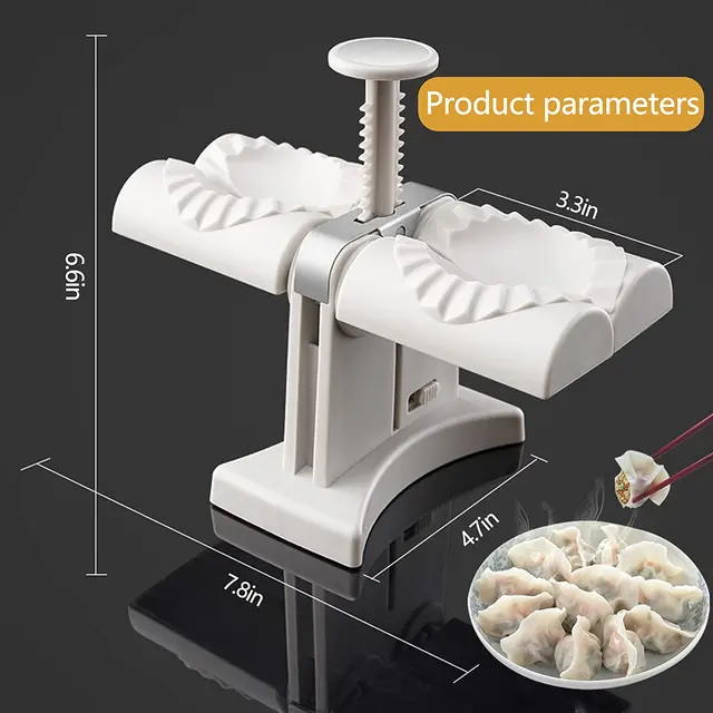 Macchina per ravioli completamente automatica, pressa a doppia testa, stampo per ravioli fai da te, empanadas, accessori per gadget da cucina_voghion.com