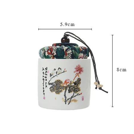 Ceramic Tea Caddies, Tea Box, Ceramic Jar, Tea Container, Kitchen Canister, D149 images - 6