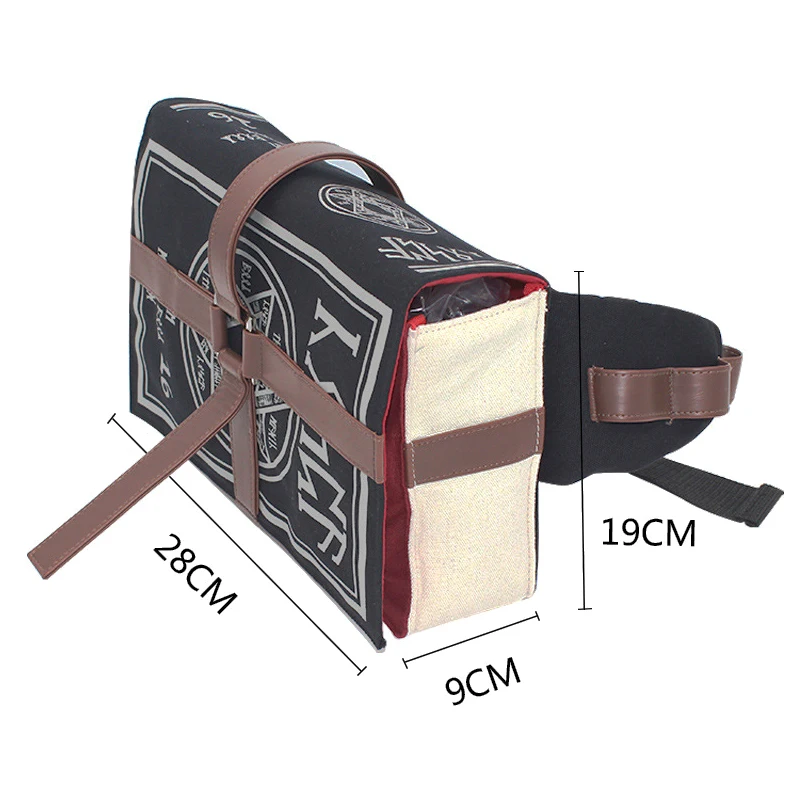 Gothic Magical Spell Book Messenger Crossbody Bag PU Fashion Backpack Cosplay Adjustable For Students New Retro Shoulder Bags 6