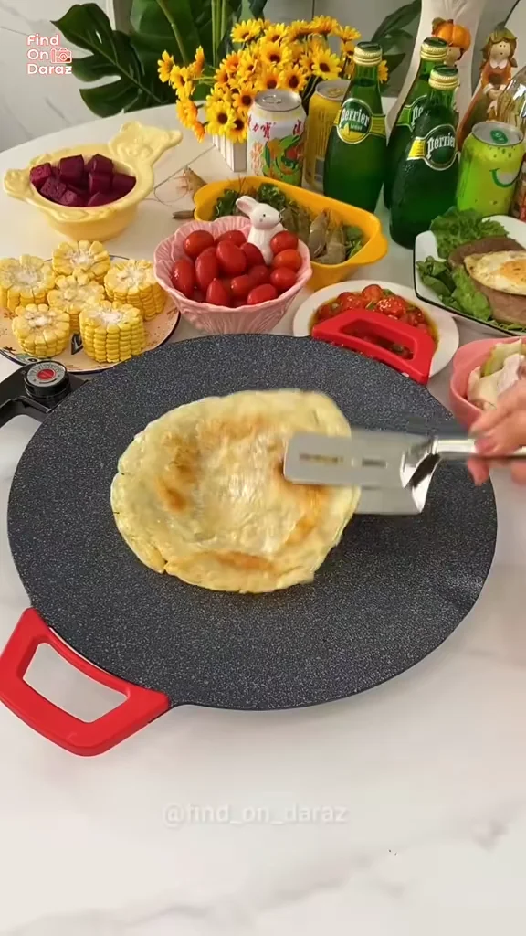 Tawa Roti Maker Solar & Electric Tawa Imported Korean 14 Inch (35 CM) with Adjustable ...