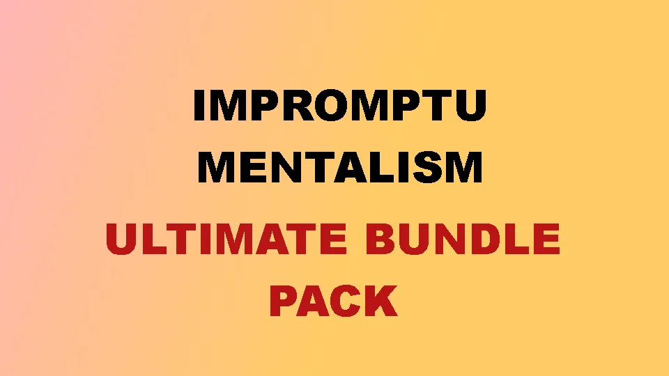 

Ultimate Mind Reading Bundle Pack - Magic Tricks