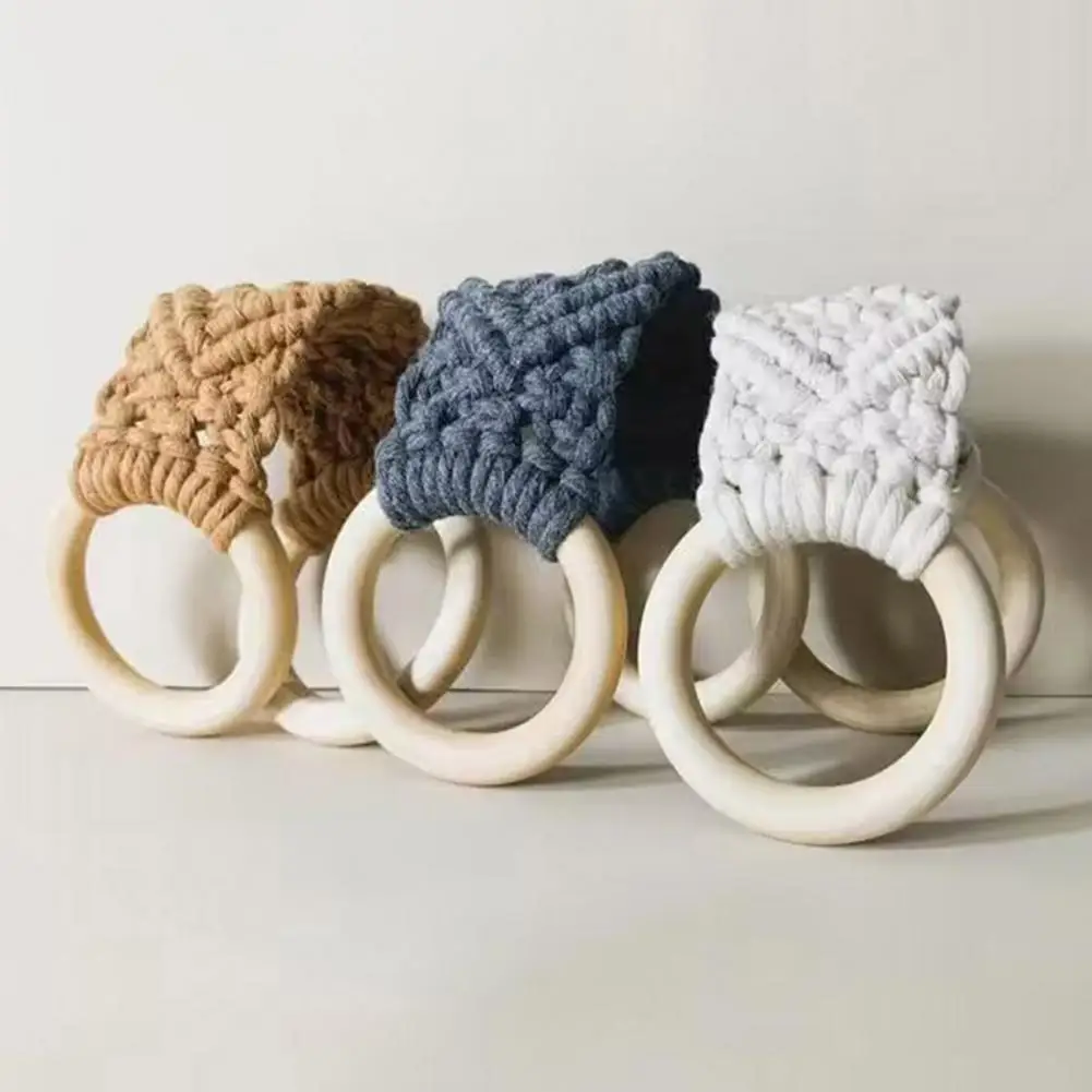 Easy Installation Towel Holder Dish Towel Ring Kitchen Holder for Crochet Hanging Towels Versatile Decorative