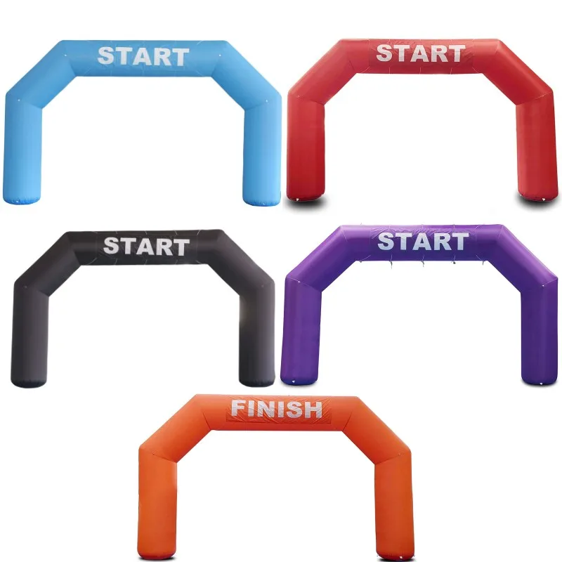 SAYOK 4x3m Inflatable Goal Arch Hexagon Inflatable Archway with Start