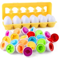 Eggs Screws 3D Puzzle Montessori Learning Education Math Toys Kids Shape Match Smart Game For Children Educational Easter Gifts 2