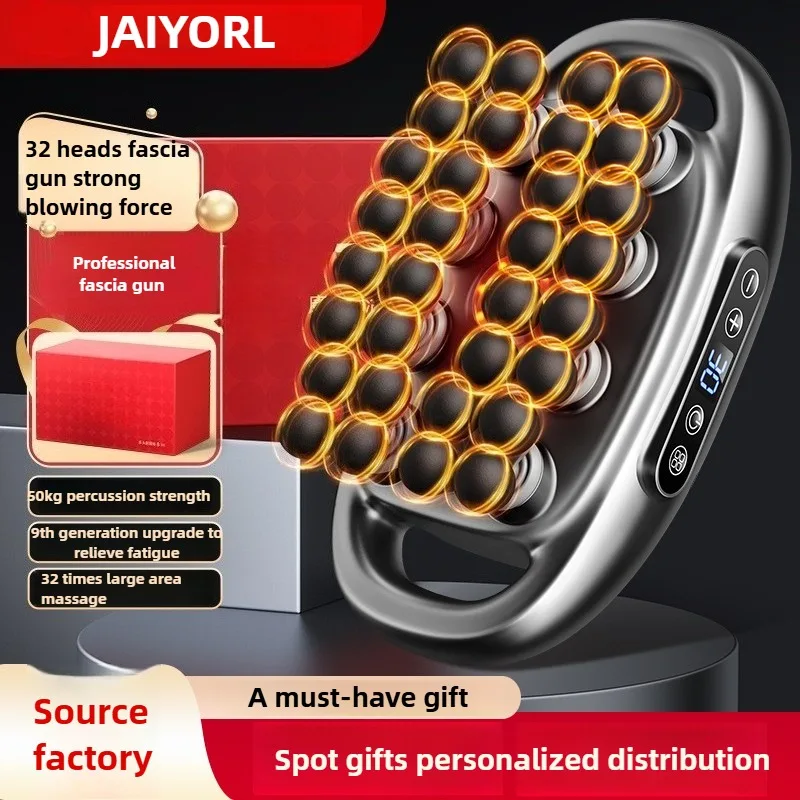 JAIYORL 32 Massage Heads Massage Gun Deep Tissue Muscle Professional Grade High Quality Wireless Frequency Vibration Masajeador