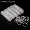 100pcs Transparent Round Boxes Coins Collection Large Capacity Plastic Capsules Cases 41mm*100 Capsules 1oz Coins Box Home 1