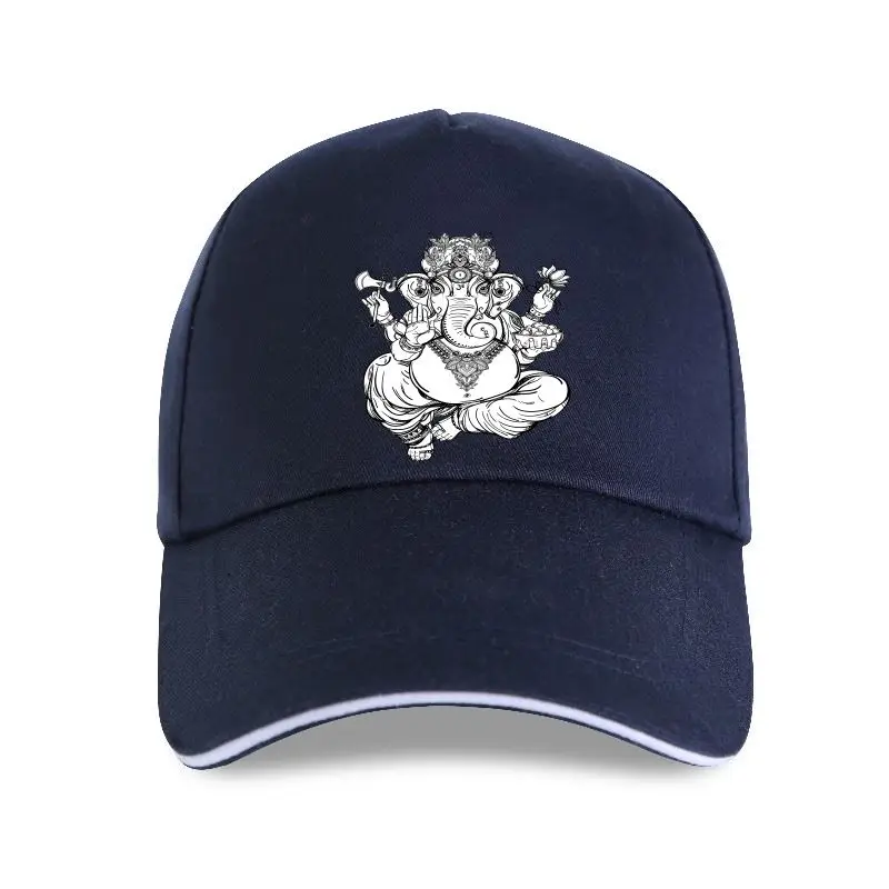 

new cap hat Ganesha Elephant God Men Black White Baseball Cap Simple Casual Birthday Gift Cotton Tops Harajuku Streetwear