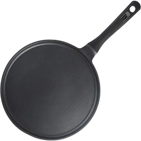NEW NEW S&middot;KITCHN Crepe Pan Nonstick Dosa Pan, Tawa Pan for Roti Indian, Non-Stick Pancake Griddle Compatible with Induction Cook