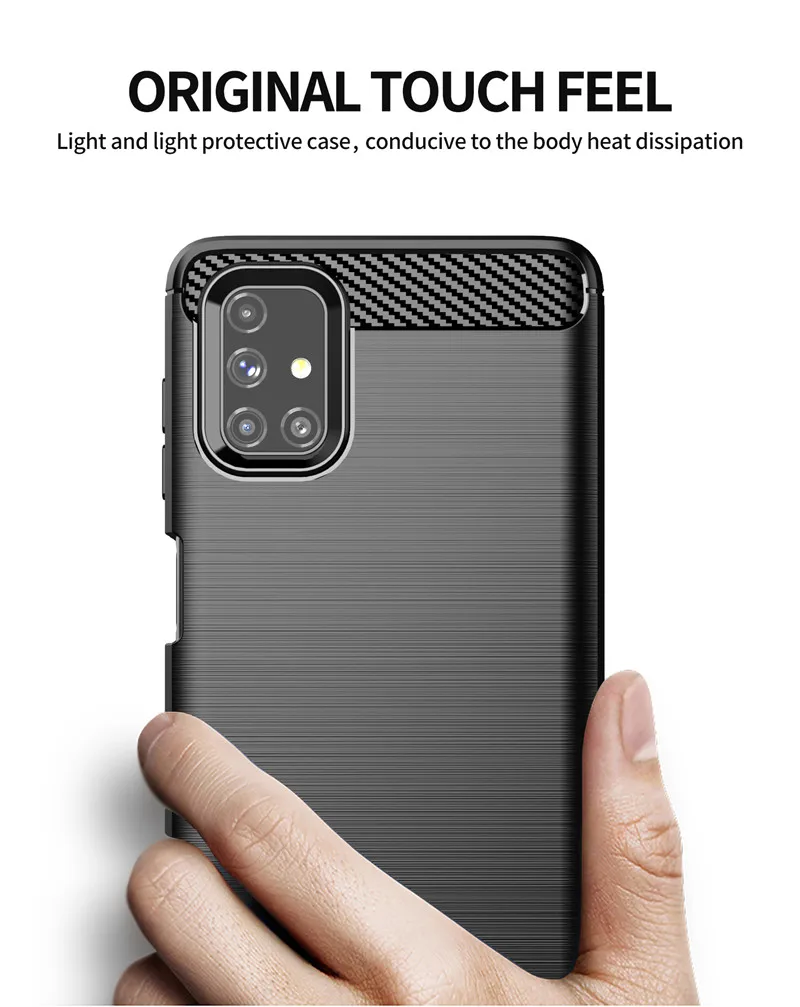 For Samsung Galaxy M51 Case For Samsung M51 A12 A42 A32 S21 S20 FE Cover Shockproof Silicone Protective Bumper For Samsung M51 - 2