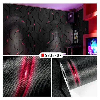 วอลเปเปอร์ KTV ฝาผนัง3D แถบดนตรีสเตอริโอตกแต่ง kertas dinding kamar เล่นเกมสัมผัสเทคโนโลยีแฟลช 11