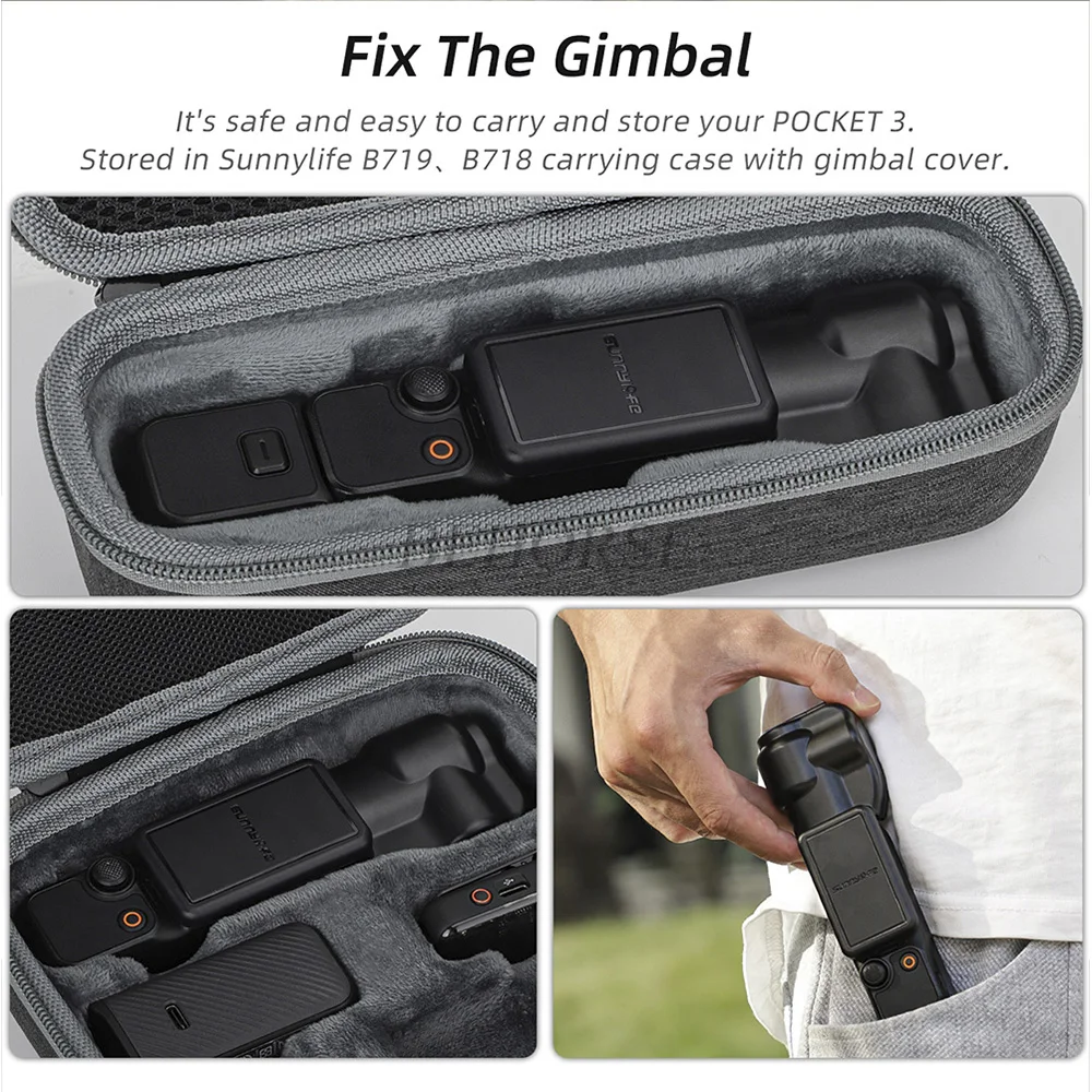 Coque Silicone Protectrice Pour DJI Osmo Nano - Anti-rayures Et Antichoc - Noir Et Gris - Taille Compacte