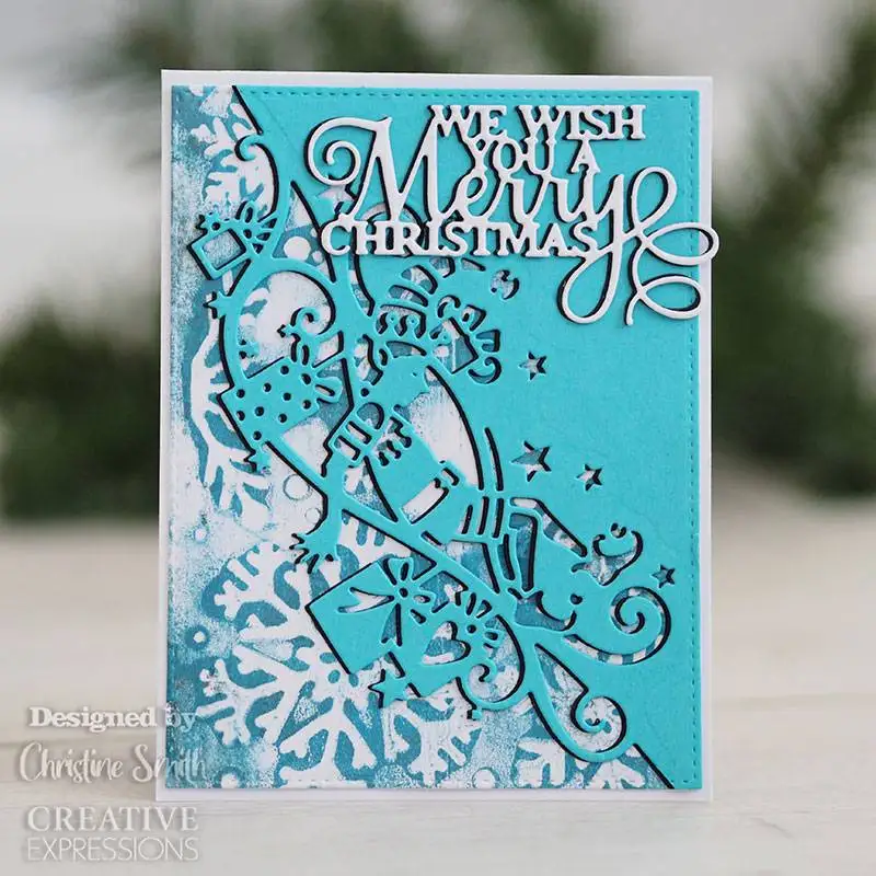 Christmas Fare Double Edger Metal Cutting Frame dies New Templates DIY Scrapbooking Paper Making Crafts Cuts
