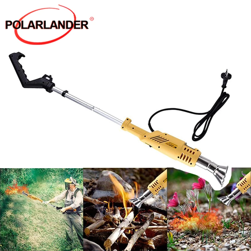 

2000W 230V Grass Trimmer Head Grass Burner Assembly Two Mouths High Temperature Resistance Spoolhandheld Plug-in European Plug