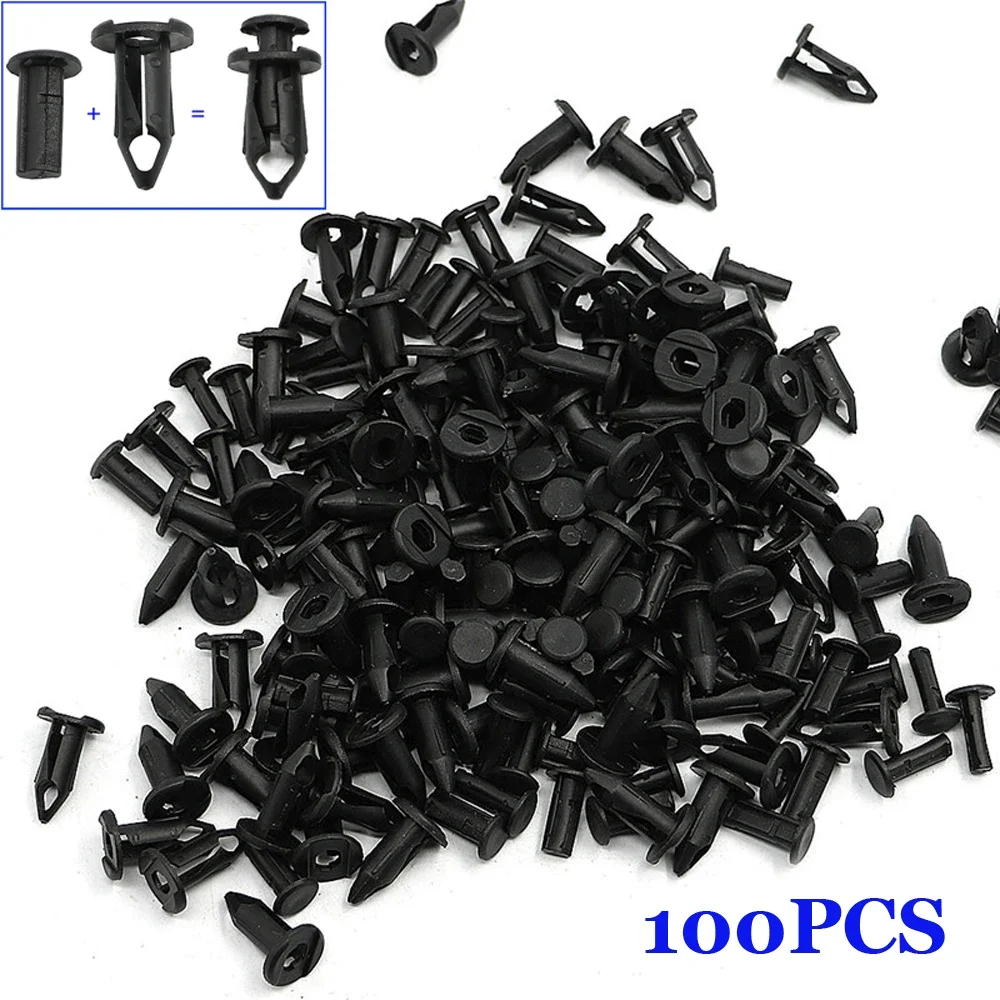 100PCS Car Fender Rivets B28 High Density Nylon Clip Fit For ATV UTV For Can Am Maverick/ Commander/ Outlander