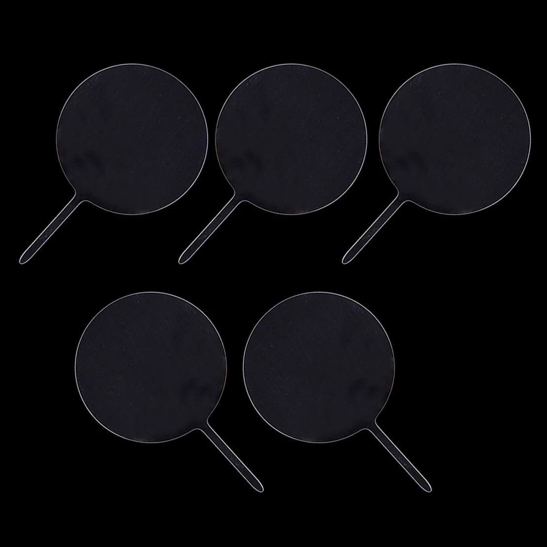 

5Pcs Blank Wedding Birthday Party Cake Decor DIY Toppers Paddles Round Shape