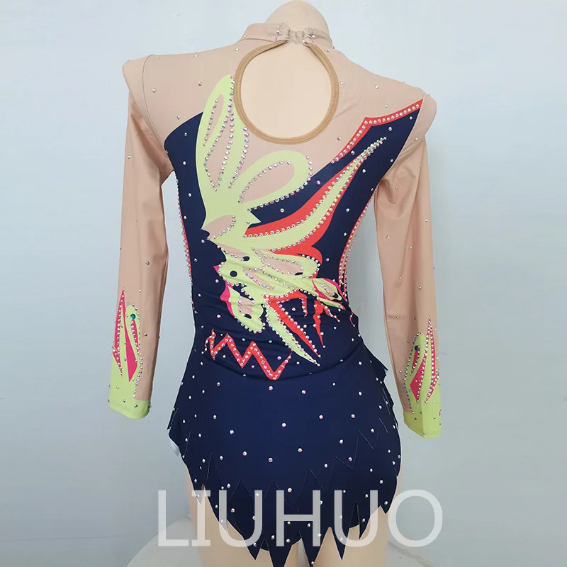 Rhythmic Gymnastics Leotard Cheerleading Costumes Aerobics Performance Costumes Group