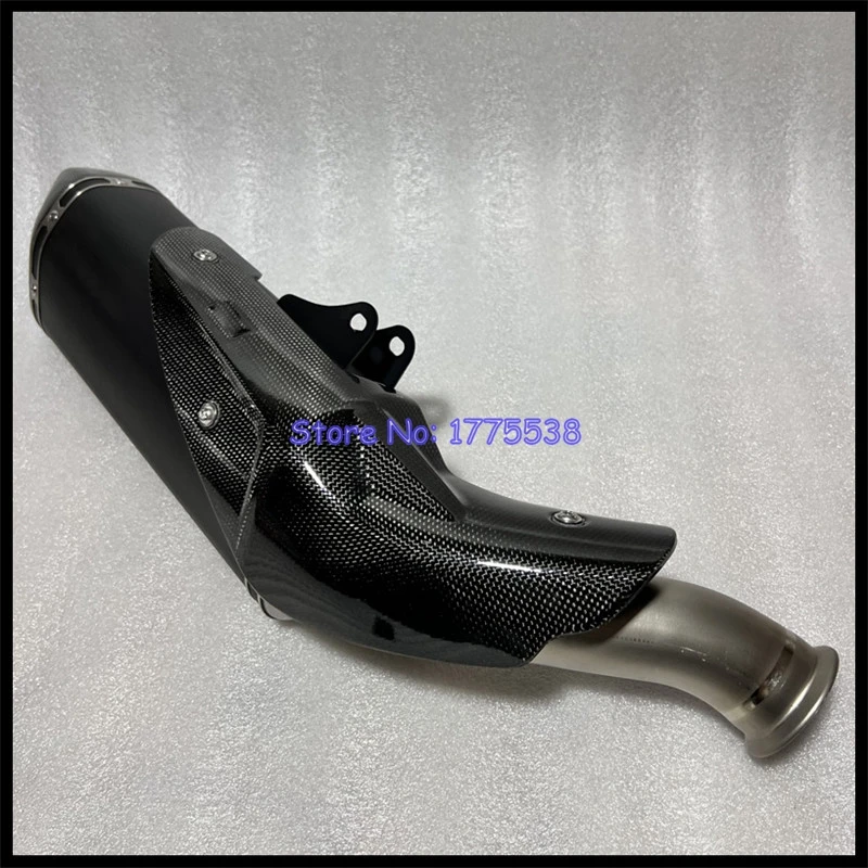 Titanium Alloy for KTM 790 890 Duke 2018-2023 Motorcycle Exhaust Muffler Escape Slip-on Middle Link Pipe Carbon Shield Cover - Image 2