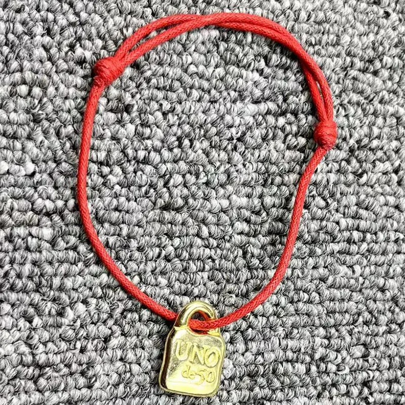 2022 Nuovo Unode50 Squisita Moda Galvanica 925 Argento 14K Semplice Popolare Regalo Festival Corda A Mano