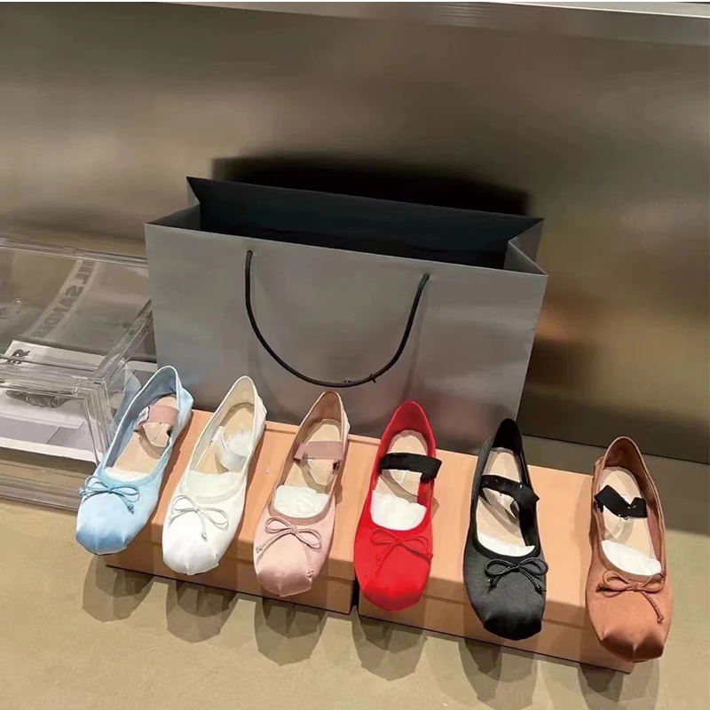 

Bow-bottom Ballet Shoes Women's Dance Shoes New French Mary Jane Shoes In Autumn 2023
