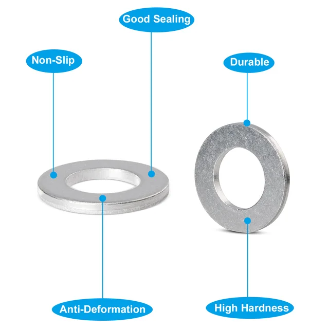 20 Pack Of M14 Aluminum Oil Drain Plug Crush Washers / Seal Rings - VOTEX Brand