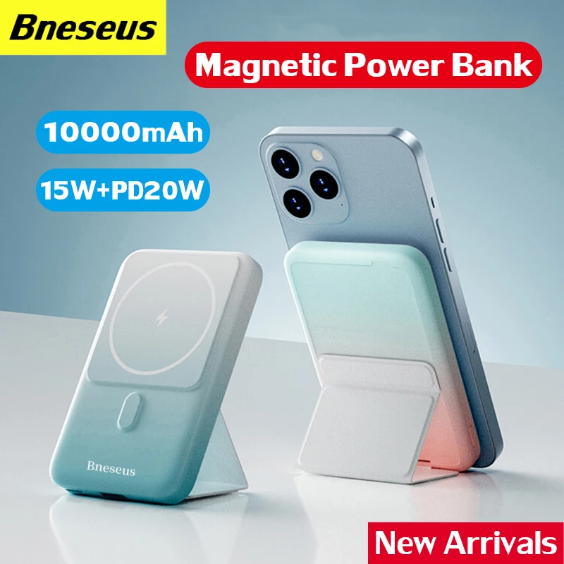 

New Macsafe Powerbank For iPhone 12 13 14 Power Bank 10000mAh External Auxiliary Battery Pack 15W Magnetic Wireless Fast Charger