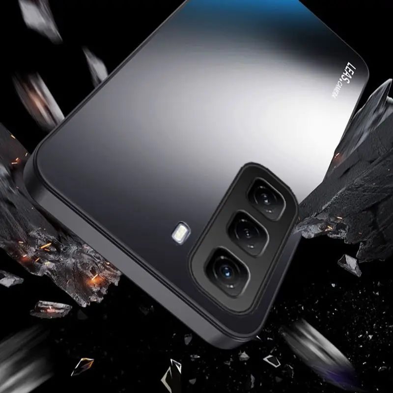 AG Frosted Camera Protection Armor Case - Matte Hard Shockproof Cover with Bumper
