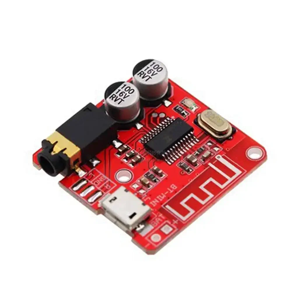 Premium Wireless Stereo Music Receiver Module with Bluetooth Decoder and Protective Case