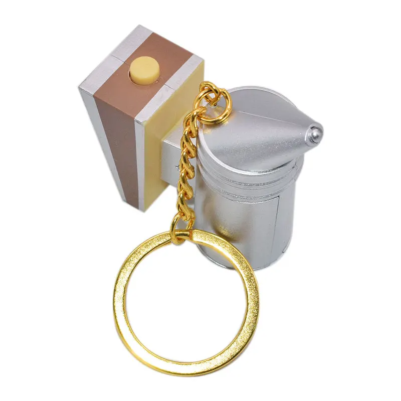 Bee Gift LED Beekeeping Smoker Keychain Beekeeper Smoker Keyring Beekeeper Gift Beekeeping Souvenir Beekeeping Bees Accessories