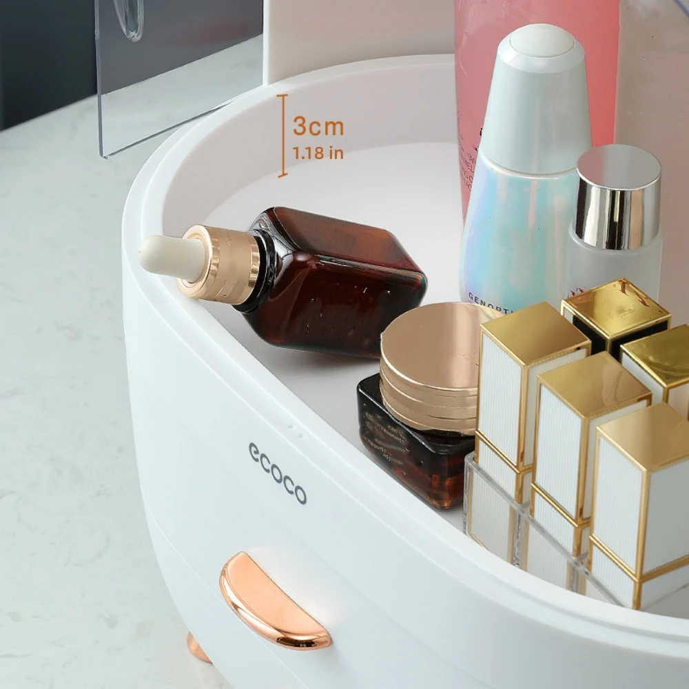Cosmetic Storage Box Big Capacity Dustproof Waterproof Makeup Organizers Home Skin Care Make Up Nail Jewelry Storage Drawers 6