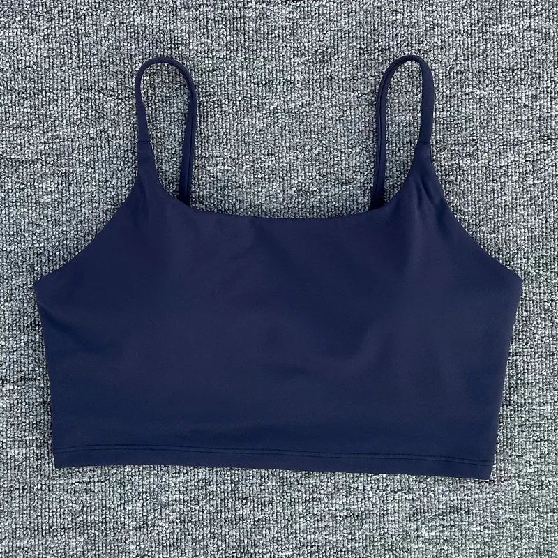 Yoga Bra Sling Gym Women's Sports Underwear Tight Fitness Vest Pilates Top Elastic Hip Lifting Breathable Detachable Chest Pad 5