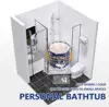 Foldable Bathtub Portable Soaking Bath Tub,Eco-Friendly Bathing Tub for Shower Stall  Storable Bag Included (Blue Whale) 3