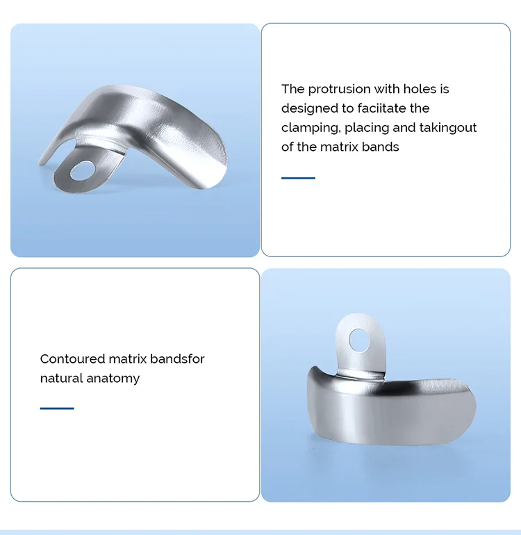 Dental Matrix Bands Schnittkonturierte Metall Matrizen Matrix Für Zähne Ersatz Zahnarzt Werkzeuge Zahnmedizin Material AZDENT – Detail 4