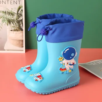 Kids' Fleece Rain Boots 1
