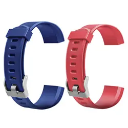 Colorful Portable Soft Silicone Watch Wrist Strap - 20mm Bracelet Band Replacement Accessories (2PCS A)