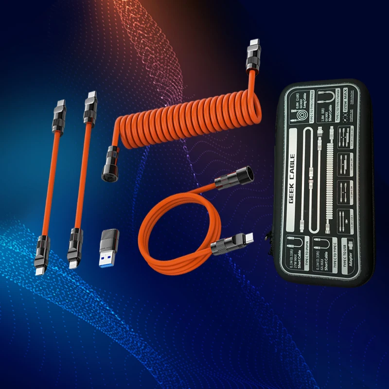 

Multi Combination Fast Charging USB Cable To Type C For Xiaomi Fast Charging Data Wire Lightning Cable Set With Box Holder