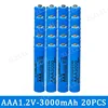 2-120PCS High Quality 1.2V AAA 3000mAh Nickel Hydrogen Battery Alkaline 1.2V Clock Toy Camera Battery Rechargeable Battery 4
