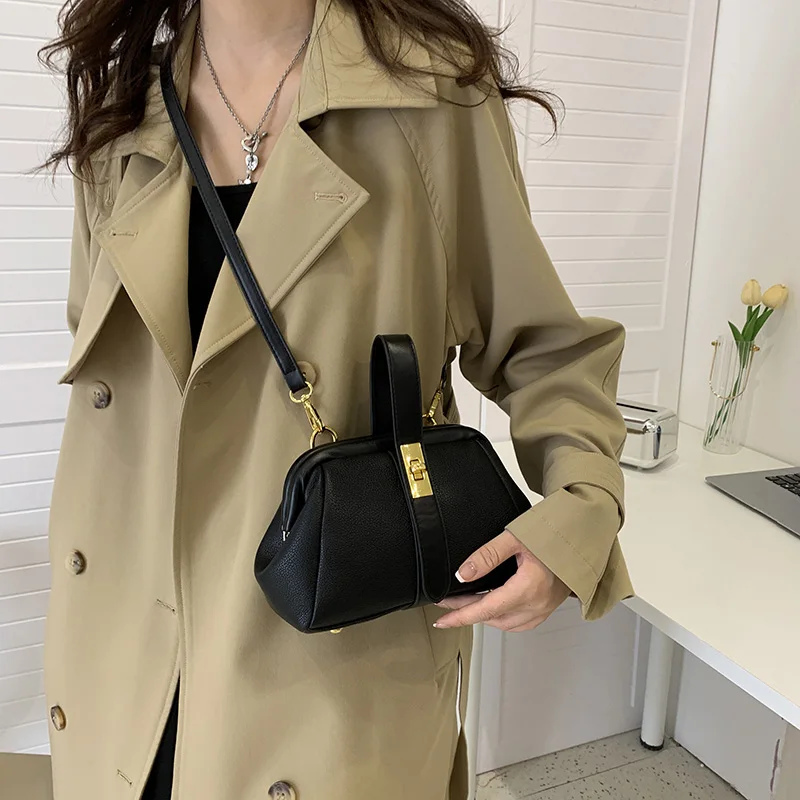 Women Handbags PU Leather Small Handbag Clutch Silver Shell Clip Gold Blue Crossbody Shoulder Bags