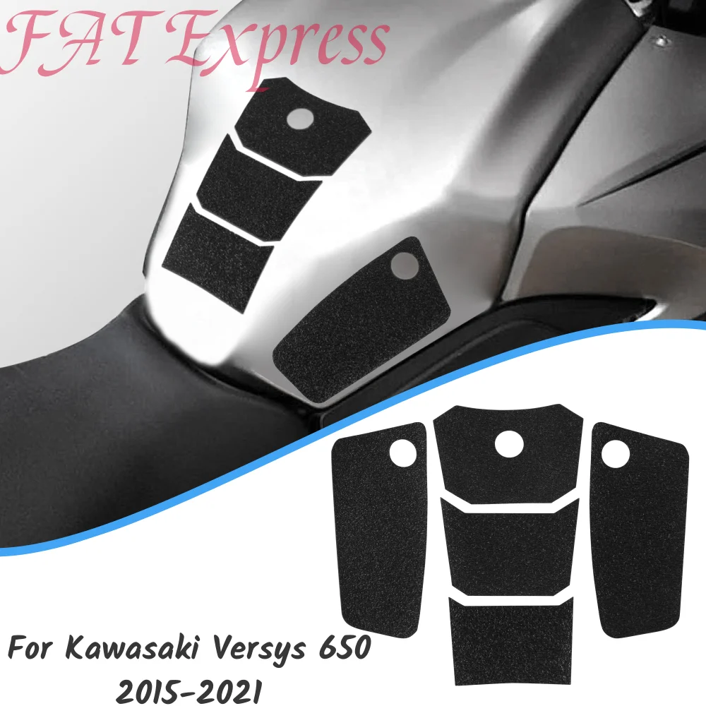 

Tank Pad Protector For Kawasaki Versys 650 2015-2021 2020 2019 Motorcycle Sticker Decal Gas Fuel Knee Grip Traction Side Pad