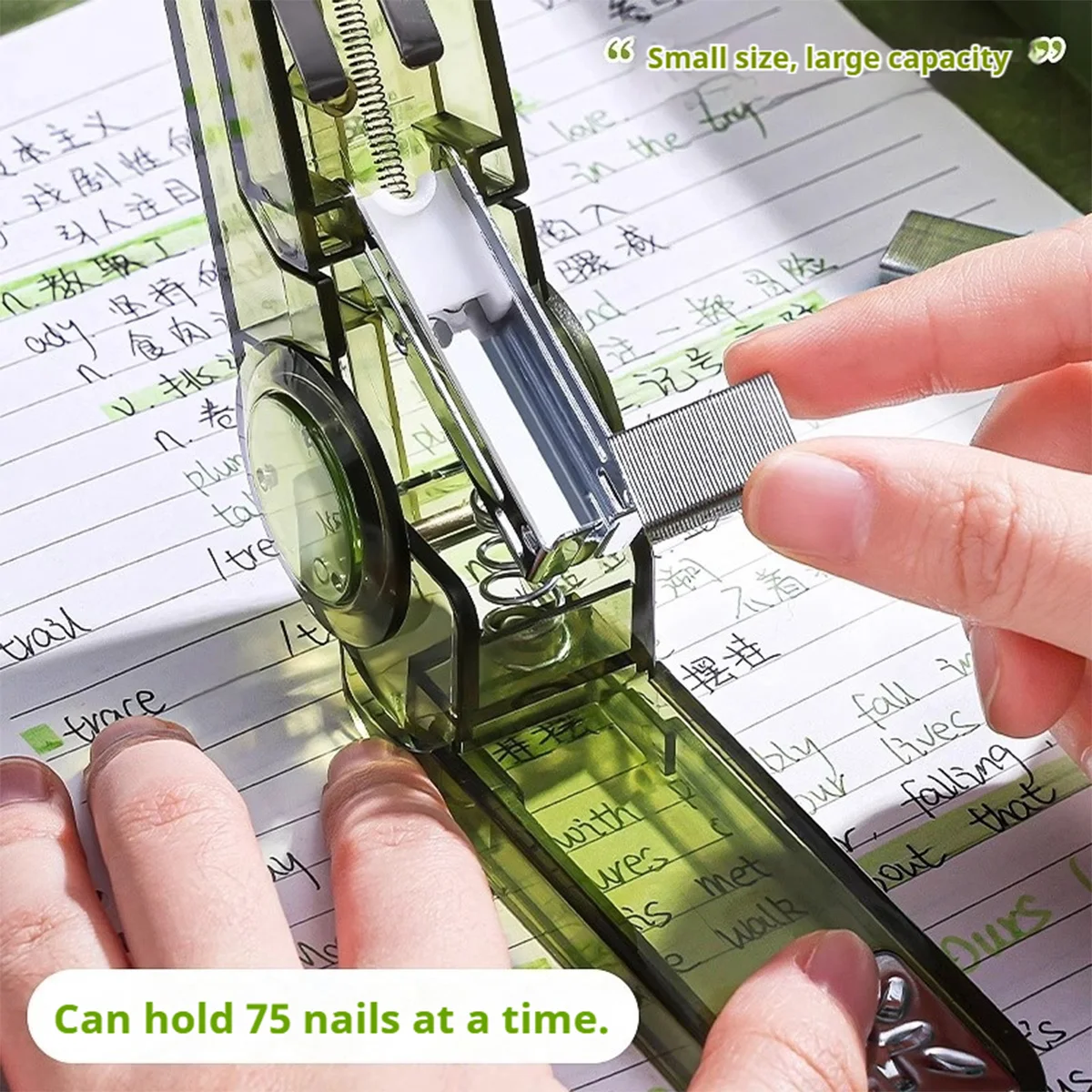 360 회전 스테이플러 - 홈 오피스 학교 학생을 위한 헤비 듀티 데스크탑 수동 제본 펀처 및 스테이플링 도구 패스너