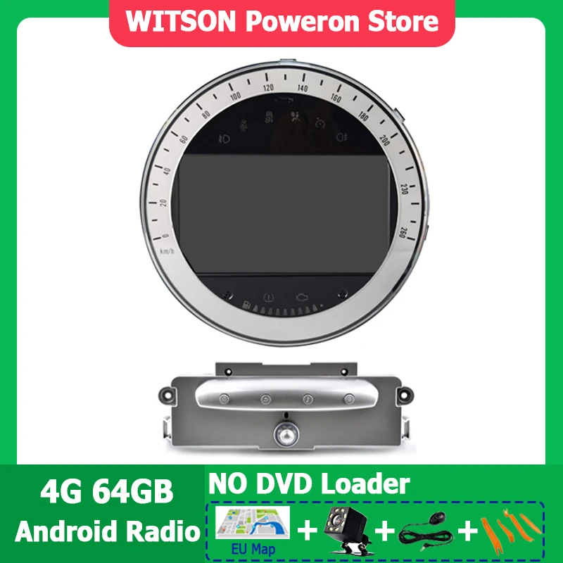 

WITSON радио Android 13 Автомобильная Беспроводная стереосистема Carplay для BMW Mini Cooper R56 R57 R58 R60 2006-2013 автомобильное головное устройство OEM без DVD