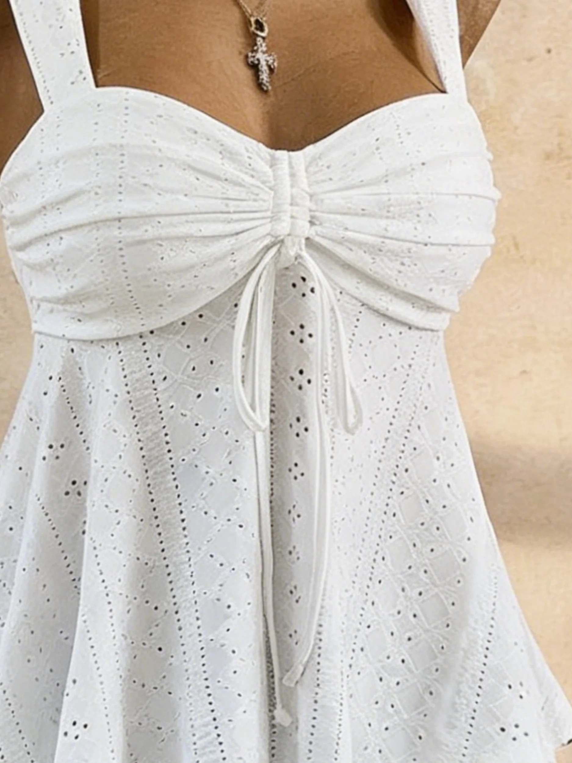 Women’s Polka Dot Peplum Cami 5