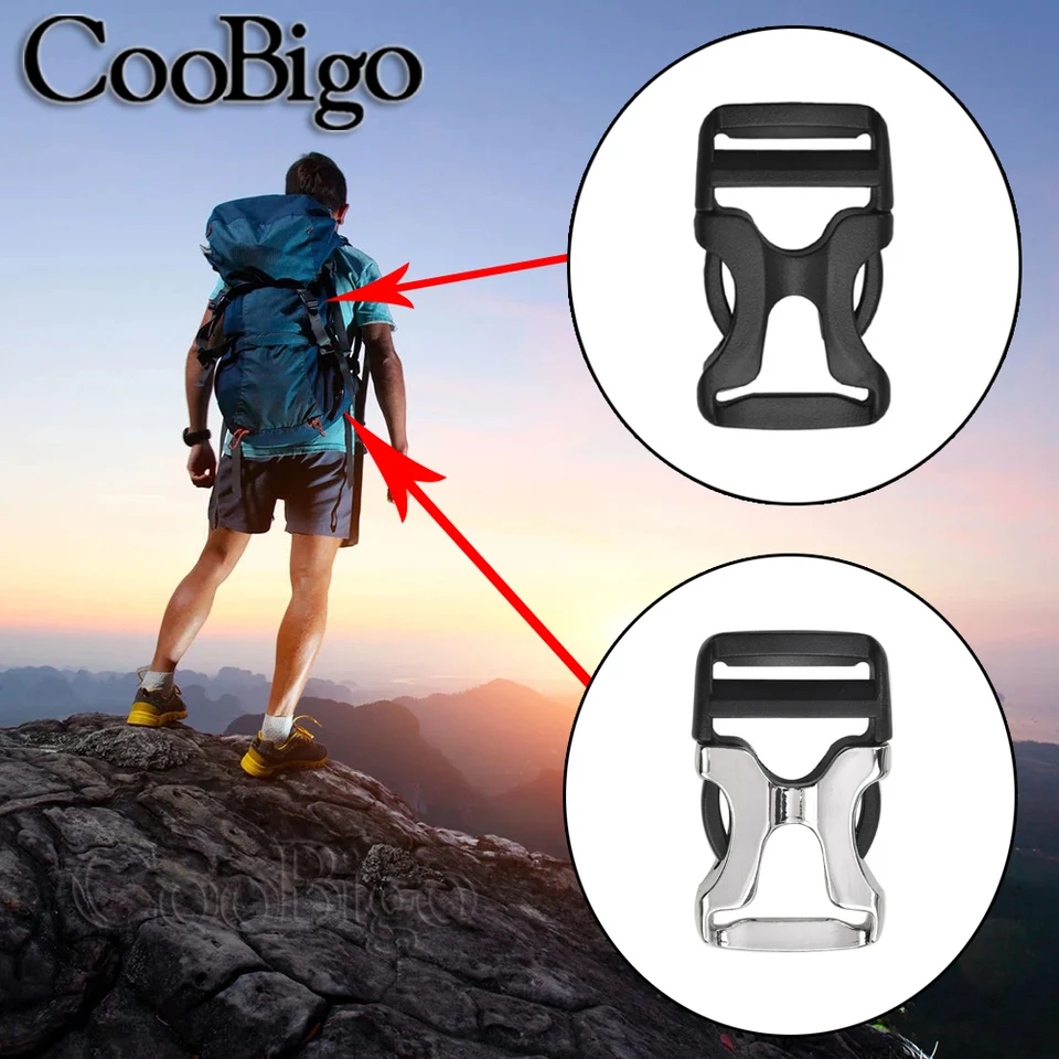 CooBigo 100pcs 1.5" Plastic Belt Loop Keepers - Square Sliders For Straps, Collars, Harnesses & Backpacks