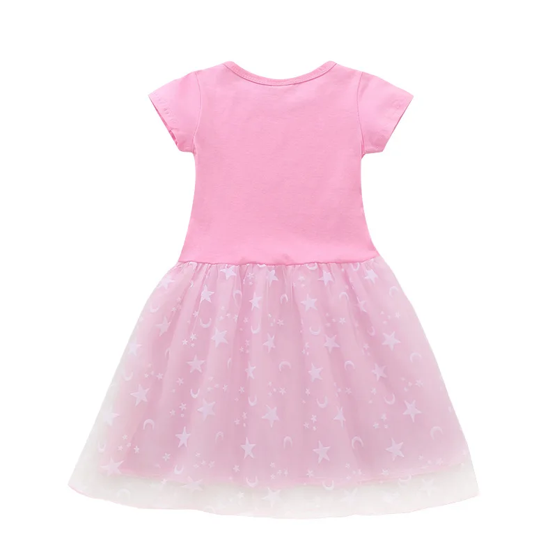 New me contro te Cartoon Christmas Dress Stars moon Girl Princess Costume As a Casual Toddler Girl Dresses Birthday Clothing