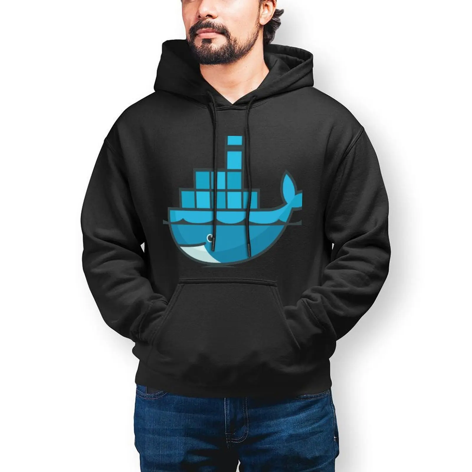 

Dead Docker Programming Casual Hoodies Geek Computer Elegant Cotton Sweatshirts Winter Long Sleeve Oversized Pullover Hoodie