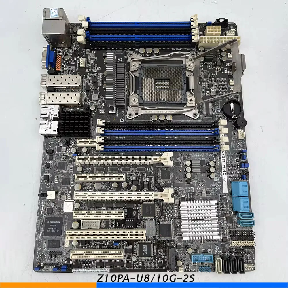 One-Way Server Motherboard For ASUS Z10PA-U8/10G-2S 2011-3 C612 DDR4 Support E5 26XX V3 V4 High Quality 2 One Way Server Motherboard For ASUS Z10PA U8 10G 2S 2011 3 C612 DDR4 Support E5