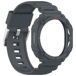 Durable TPU Protective Watch Case with Sport Strap for Galaxy watch 8 40mm (Gray)